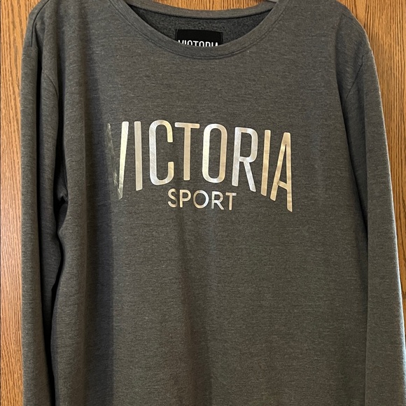 Victoria's Secret Tops - Victoria’s Secret Sport Grey sweatshirt size large